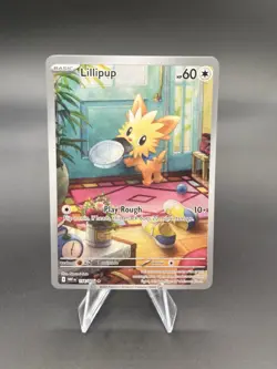 Lillipup 154/086 - White Flare SV10.5 Illustration Rare Pokemon TCG - Image 1