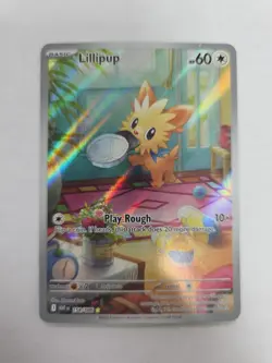 Pokemon TCG White Flare Lillipup 154/086 Illustration Rare Card NM - Image 1