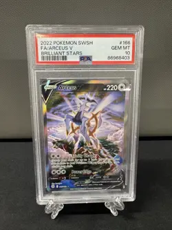 Pokemon 2022 Arceus V 166/172 Brilliant Stars Full Art Ultra Rare Holo PSA 10 - Image 1