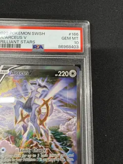 Pokemon 2022 Arceus V 166/172 Brilliant Stars Full Art Ultra Rare Holo PSA 10 - Image 5