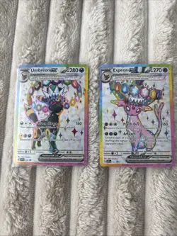Mint Umbreon Ex & Espeon Ex Black Star Promo SVP 176 & 175 Pokemon TCG - Image 1