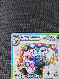 Pokemon TCG Umbreon EX SVP 176 Prismatic Evolutions Black Star Promo Card - NM - Image 5