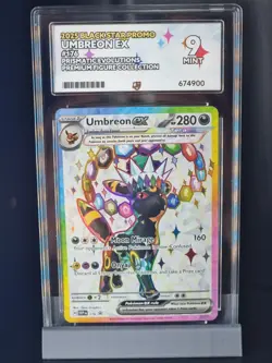 Ace 9 Pokemon Umbreon EX SVP 176 Premium Figure Collection Black Star Promo - Image 1