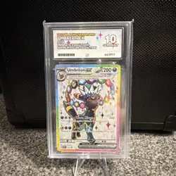 Pokemon TCG Umbreon Ex 176 Prismatic Evolutions Black Star Promo Grade ACE 10 - Image 1