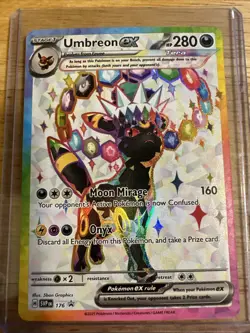 Pokemon TCG Umbreon ex SVP 176 Prismatic Evolutions Black Star Promo Holo NM - Image 1