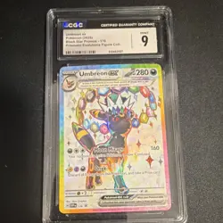 Pokemon Umbreon ex 176 Black Star Promos CGC 9 Promo Holo Prismatic Evolutions - Image 1