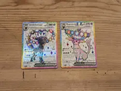 Pokemon TCG | Espeon EX 175 and Umbreon EX 176 | S&V Black Star Promo Pair - Image 1