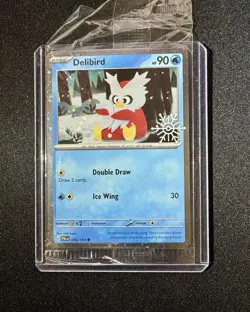 Delibird 046/193 Pokemon TCG Holiday Calendar 2025 Festive Stamp Card SEALED!! - Image 1