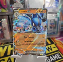 Lucario ex 051 Pokemon Prismatic Evolutions Double Rare Stamped Promo Card 😍🔥 - Image 1