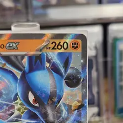 Lucario ex 051 Pokemon Prismatic Evolutions Double Rare Stamped Promo Card 😍🔥 - Image 4