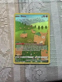 Pokemon TCG Ditto Crown Zenith Galarian Gallery Holo Rare Card GG22/GG70 - Image 1