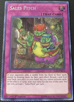 Sales Pitch IGAS-EN076 Ignition Assault 1st Edition - Yugioh Card - Image 1