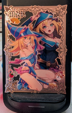 Dark Magician Girl 114/200 Waifu Gold Premium Metal Card Anime Goddess Story - Image 1