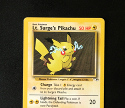 Pokemon Card TCG - Lt. Surge's Pikachu 81/132 - Gym Heroes - Common - LP/MP ⭐ - Image 2