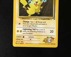 Pokemon Card TCG - Lt. Surge's Pikachu 81/132 - Gym Heroes - Common - LP/MP ⭐ - Image 3