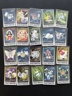 Pokemon 1997 Bandai Carddass Lot 20 Cards Japanese Vintage NM-MP - Image 1