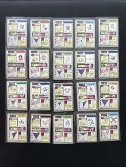 Pokemon 1997 Bandai Carddass Lot 20 Cards Japanese Vintage NM-MP - Image 2
