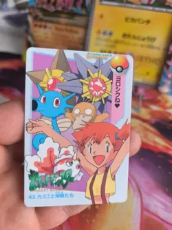 Pokemon Karte Card Carddass vending anime japanese Exc Misty Psyduck Starmie - Image 2
