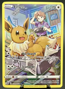 Eevee TG11/TG30 Brilliant Stars Trainer Gallery Ultra Rare Pokemon Card NM ae - Image 1