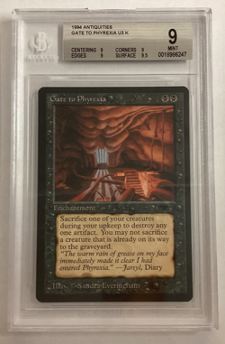 MTG Antiquities GATE TO PHYREXIA BGS 9 (6247) Graded Power - Image 1