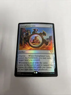 Extraplanar Lens Foil Commander Masters Card #0381 MTG LP - Image 1