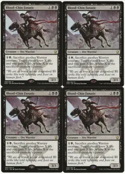 MTG Blood-Chin Fanatic x4 Dragons of Tarkir Rare NM/LP Playset - Image 1