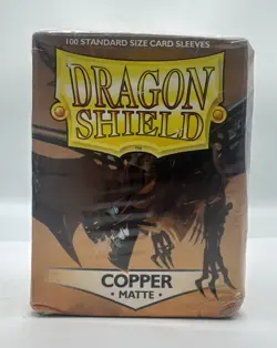 Dragon Shield Standard Size Copper Matte Sleeves - 100 CT for MTG / Pokemon + - Image 1
