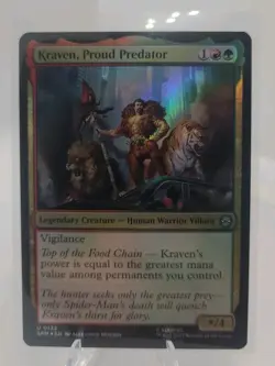 Kraven, Proud Predator #0132 U Foil MTG Marvel's Spider-Man NM - Image 1
