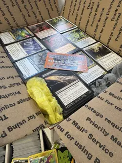 🧙17lbs+ 4200+ UNSEARCHED Magic The Gathering Bulk Lot LP/NM w/ Rares & Foils‼ - Image 1
