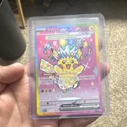 Pokemon Pikachu EX 277/217 Autographed Basic Trading Card - Image 2