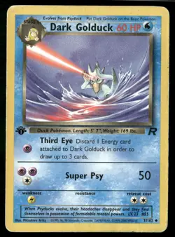 ✰ DARK GOLDUCK 37/82 UNCOMMON TEAM ROCKET POKEMON ✰ DMG - Image 2