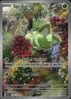 POKEMON PALDEA EVOLVED SPRIGATITO 196/193- HOLO FULL ART - Image 1
