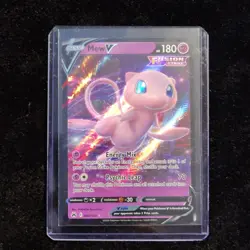 Pokemon Mew V 060/159 Fusion Strike Ultra Rare Foil Psychic Basic Card - Image 1