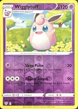 Wigglytuff 068/189 Rare Darkness Ablaze Pokemon Reverse Holo Near Mint - Image 1