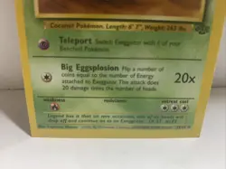 Exeggutor 35/64 Error (square Cut ) Jungle Non Holo Pokemon Card - Image 4