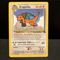 Sealed Dragonite Pokemon The First Movie WB Promo Black Star 1999 Card WOTC New - Image 3