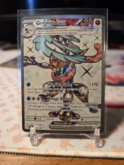 Pokemon TCG Twilight Masquerade Greninja EX 198/167 Ultra Rare - Image 1