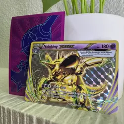 Pokemon Card 2016 Nidoking BREAK 46/108 Evolutions XY Ultra Rare Card TCG - Image 1