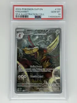 Pokemon Kingambit Holo Promo 130 Sv: Scarlet & Violet PSA 10 2024 - Image 1