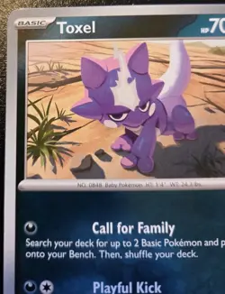 Toxel 067/094 Reverse Holo Common Phantasmal Flames Pokemon TCG - Image 2