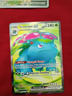 Venusaur Ex Fullart (182/165 Scarlet & Violet Pokemon 151 "MEW") - Holo NearMint - Image 1