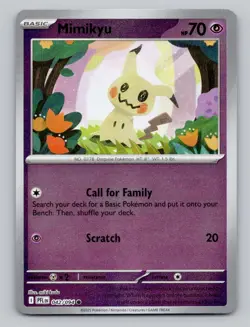 Reverse Holo Mimikyu 042/094 Common Phantasmal Flames Pokemon - Image 1