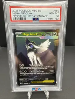 Mega Absol Ex 180/132 Pokemon Mega Evolution TCG English NM PSA 10 - Image 1
