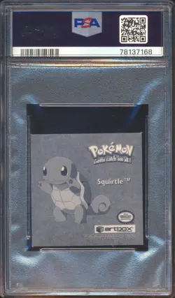 1999 POKEMON STICKERS SQUIRTLE SERIES 1 BONUS PRISM STICKER #PR22 PSA 10! - Image 2