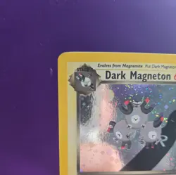 Vintage Pokemon Dark Magneton Holo Rare Team Rocket 11/82 LP - Image 2
