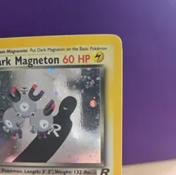 Vintage Pokemon Dark Magneton Holo Rare Team Rocket 11/82 LP - Image 3