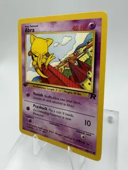 Pokemon Abra Team Rocket 1st Edition Common Basic 40HP #49/82 English 2000 NM - Image 2