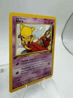 Pokemon Abra Team Rocket 1st Edition Common Basic 40HP #49/82 English 2000 NM - Image 3