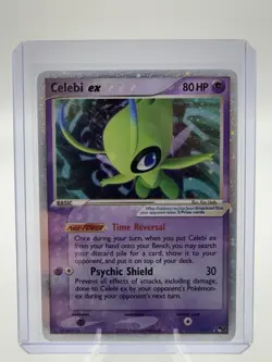 Pokemon Celebi ex NM POP Series 2 Ultra Rare Holo Basic 80HP #017/017 English - Image 2