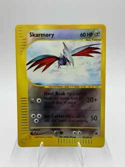 Pokemon Skarmory Expedition Base Set Holo Rare Reverse Holo #027/165 English LP - Image 1